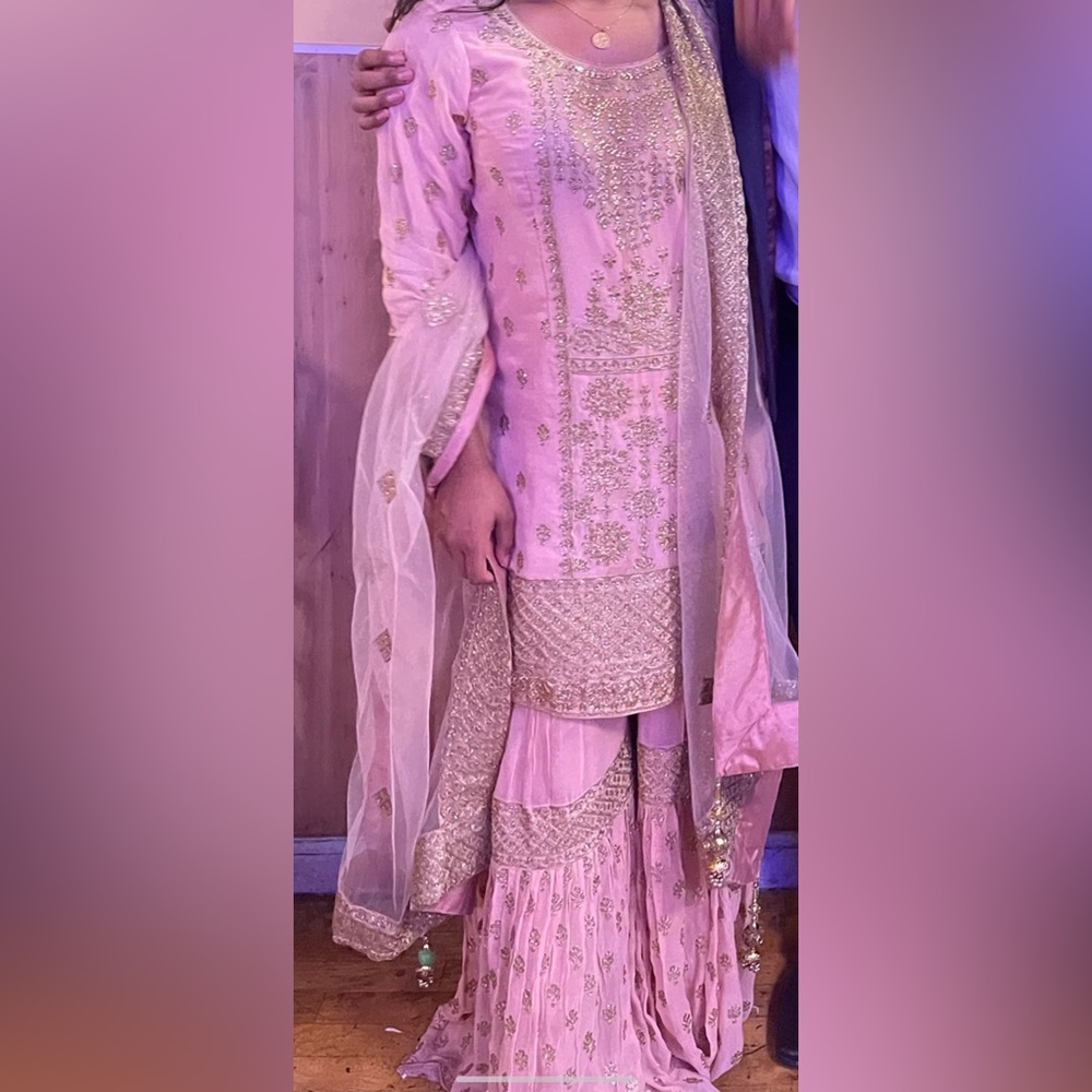 Pink sharara salwar kameez
